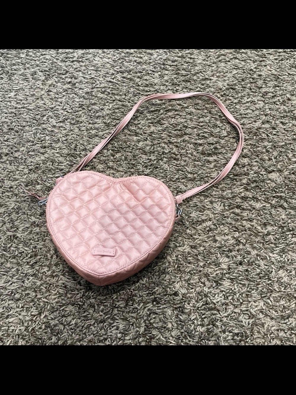 Vera Bradley quilted heart Crossbody bag rose quartz